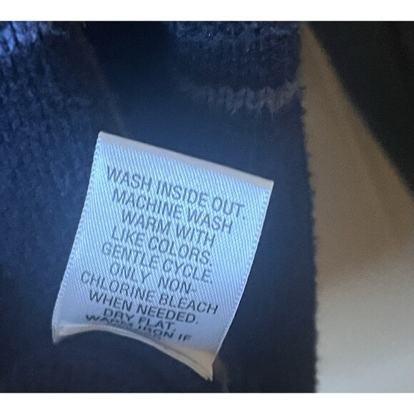 Croft & Barrow sweater Men’s Medium Navy Blue Stripes Crewneck Cotton Comfort - Picture 4 of 6